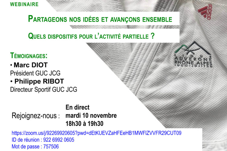 Reprise des webinaires ce mardi 10 novembre de 18h30-19h30