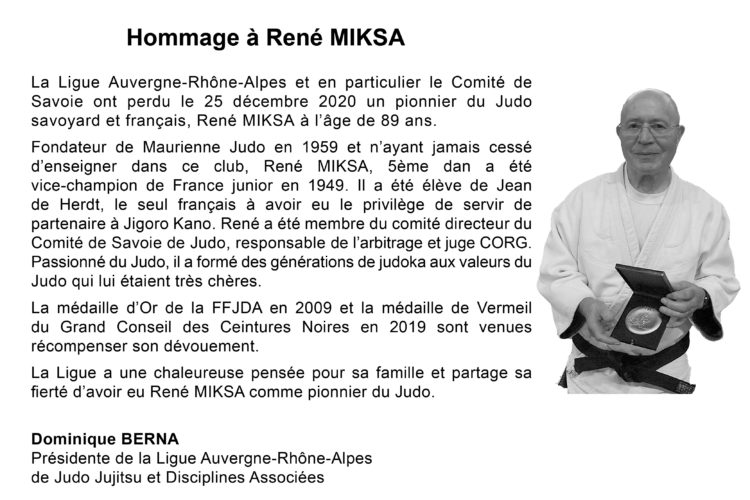 Hommage à René MIKSA