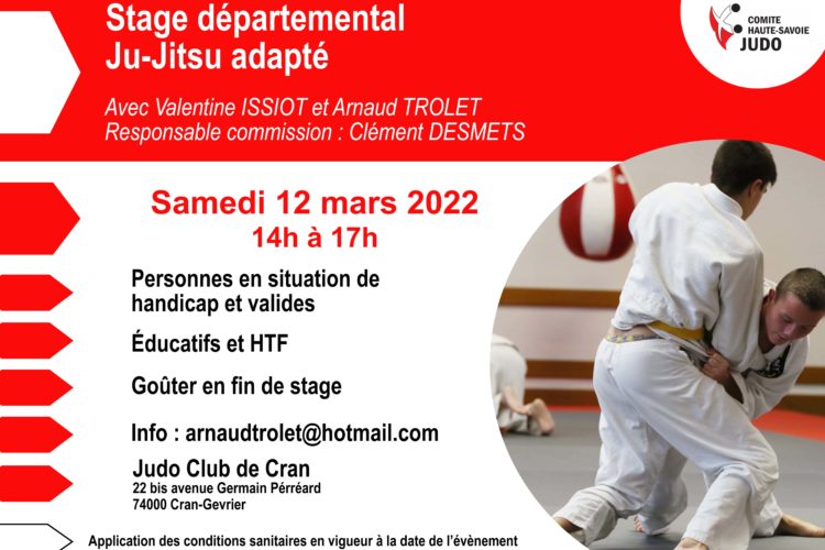 Stage de Ju-Jitsu Adapté le 12 mars 2022