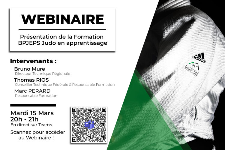 Webinaire – Présentation de la Formation BPJEPS Judo en apprentissage